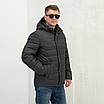 Чоловічі куртки осінні від виробника 50-64 графіт, фото 5