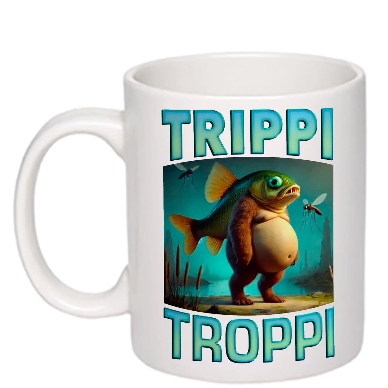 Чашка з друком "Trippi Troppi" 330 мл (колір білий) (28647), фото 1
