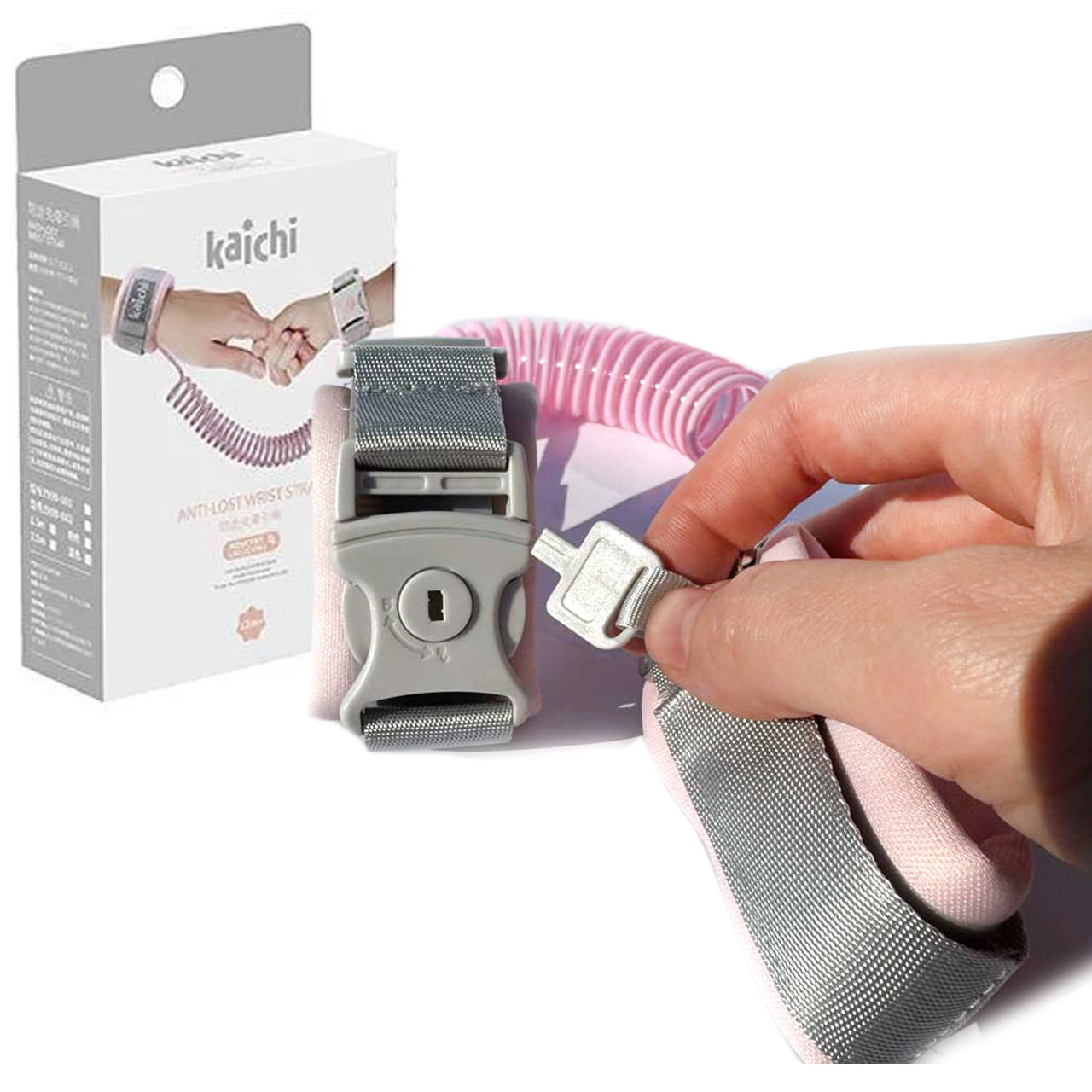 Батьківський браслет рожевий довжина 1.5м замок на ключику в кор 13*5*22см (Z 999-603), фото 1