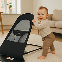 Дитячий шезлонг гойдалка до 11 кг Крісло-гойдалка від 6 до 12 місяців колисковий центр дитяча гойдалка
