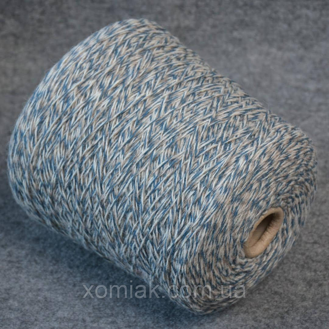 Пряжа альпака Eco alpaca Malfile The Royal Collection петроль-сірий муліне, 540 грамів, фото 1