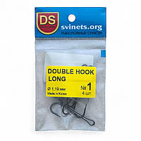 Гачки-двійники DS Double Hook Long #1, Корея
