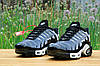 Чоловічі кросівки Nike Air Max Plus TN gray gradient Metallic Silver Найк Аір ТН Плюс сірі з чорним сріблясті демісезонні, фото 2
