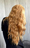 Перука термо пшенична довга хвиляста без чубчика руда (LCI9164), фото 6