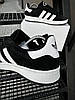 Чоловічі кросівки Adidas Campus Black White кеди Адідас Кампус чорно-білі замш, фото 9