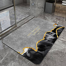 Стильний придверний килимок для дому 0491-4 38*58 см "Сіра абстракція" (1142)