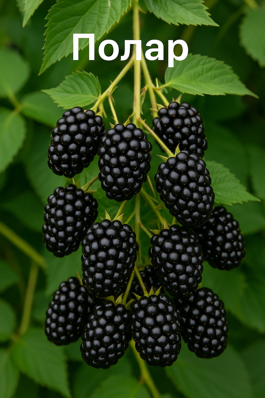 Ожина "Полар" (безколючкова, великоплідна, морозостійка), фото 1