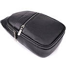 Чоловіча сумка через плече з натуральної шкіри Vintage 23018 Чорний, фото 5