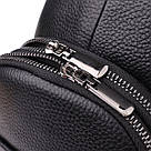 Чоловіча сумка через плече з натуральної шкіри Vintage 23018 Чорний, фото 6