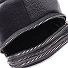 Чоловіча сумка через плече з натуральної шкіри Vintage 23018 Чорний, фото 7