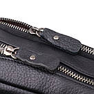 Містка чоловіча сумка на плече з натуральної шкіри Vintage 23022 Чорний, фото 6