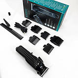 Машинка для стрижки волосся з регульованою насадкою VGR, Професійний бездротовий тример PK-24, фото 7