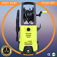 Мийка Високого Тиску до 200 Бар Kraft&Dele KD421 Автомийка до 5 л/хв. з Насадками зі Зниженою Вібрацією на Коліщатках