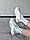 Жіночі шкіряні кросівки молодіжні стильні білі натуральна шкіра, фото 10