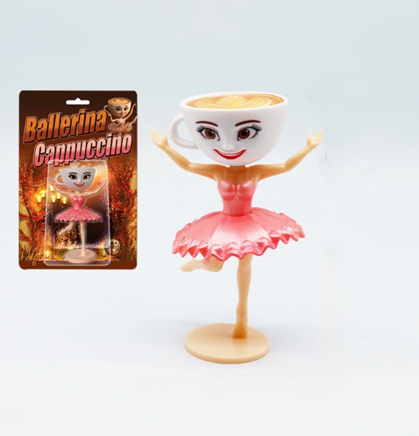 Фігурка колекційна Балерина Капучіно Ballerina Cappuccina італійський мем 11 см на підставц, фото 1