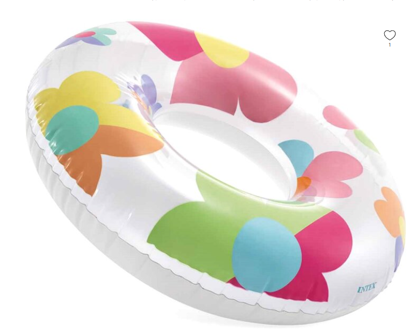 Надувний круг для плавання Квітка 81 см Intex 59259np для дітей від 8 років Надувне коло для дорослих плавальний круг, фото 1