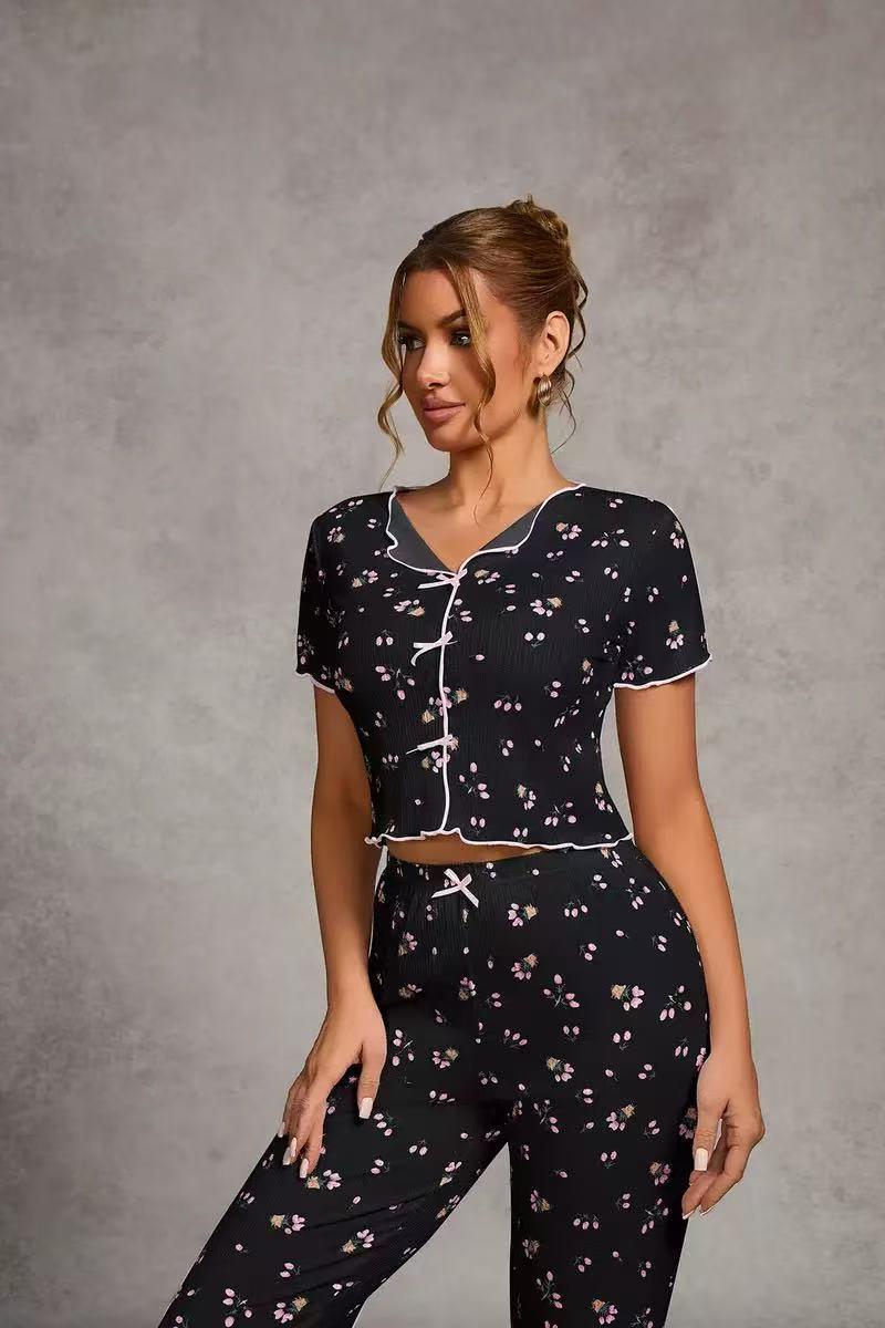 Жіночі піжами №С0522 Чорний, фото 1