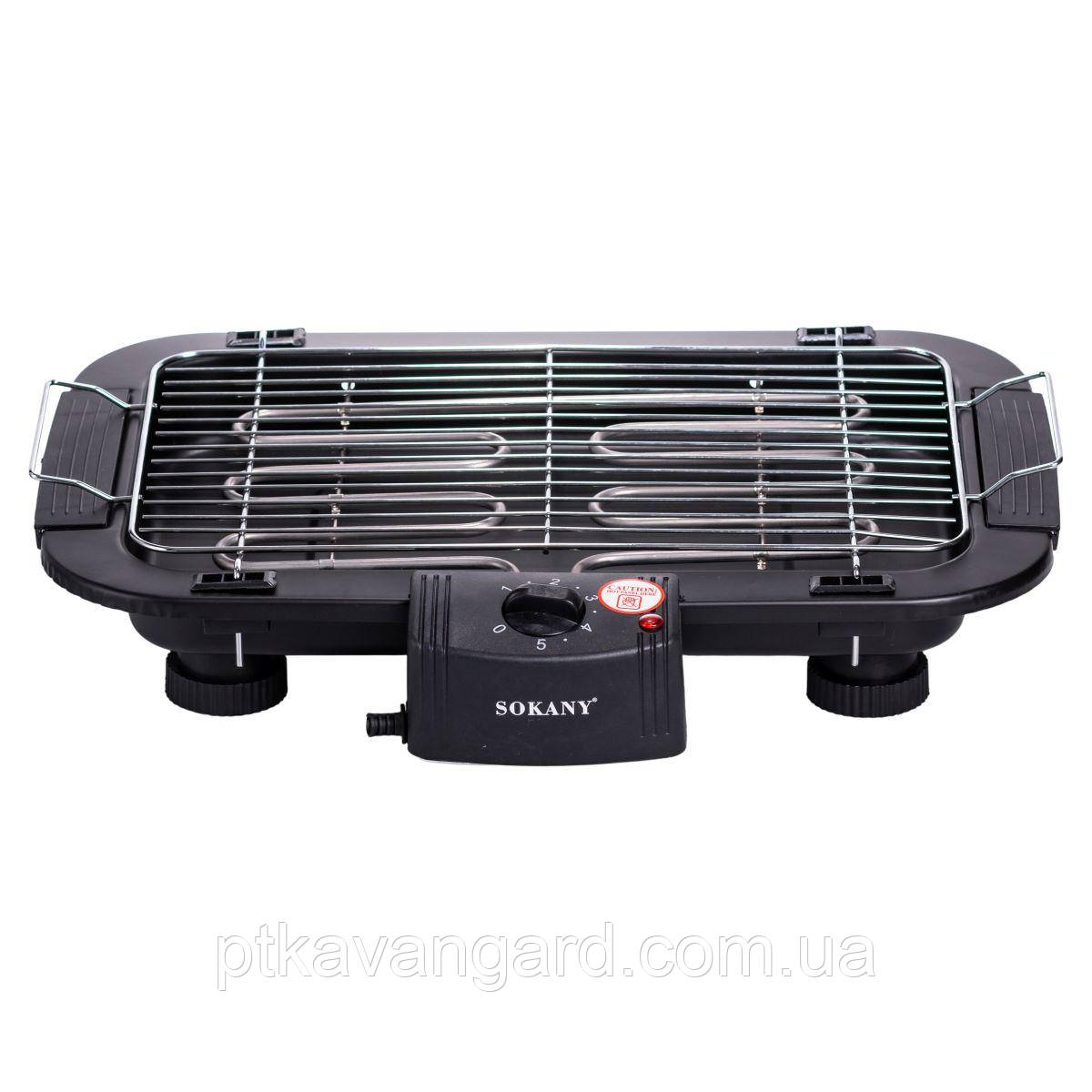 Електрогриль з термостатом 2000 Вт Sokany SK-273BG, фото 1