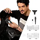 Акумуляторна машинка для стрижки + 4 насадки, з USB, VGR V900, Чорний / Чоловічий тример для стрижки волосся, фото 6