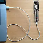 Акумуляторна машинка для стрижки + 4 насадки, з USB, VGR V900, Чорний / Чоловічий тример для стрижки волосся, фото 7