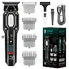 Акумуляторна машинка для стрижки + 4 насадки, з USB, VGR V900, Чорний / Чоловічий тример для стрижки волосся, фото 9