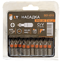 Біти PH2*25 мм, (10 шт.), CrV, "LT"