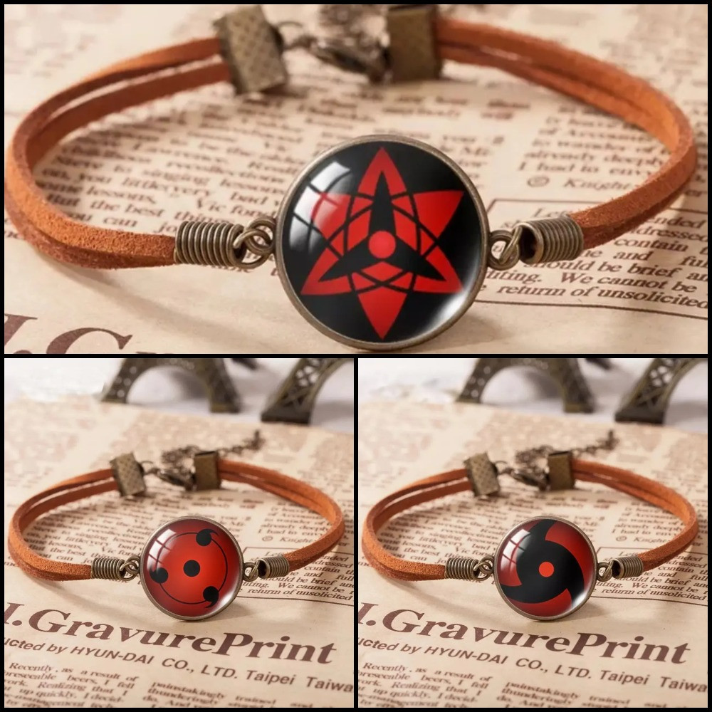 Браслет Naruto шарінган Наруто Sharingan Shippuuden у вигляді квітки очей Аніме амулет талісман, фото 1