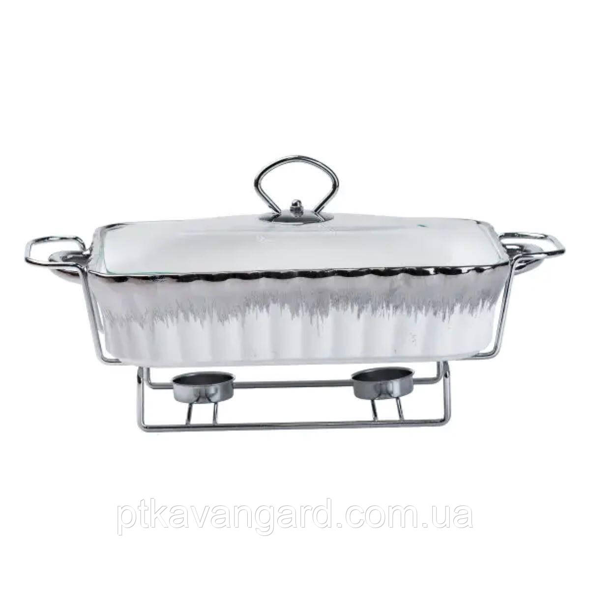 Марміт 1,5 л прямокутний керамічний марміт з підігрівом HP1020, фото 1