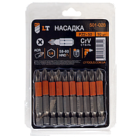 Біти PZ2*50 мм, (10 шт.), CrV, "LT"