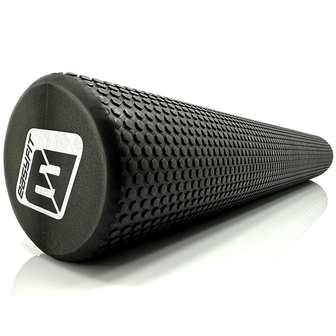 Масажний ролик EasyFit EF-2034-BK, EVA-піна, чорний, 90×14.5 см - для йоги, фітнесу, реабілітації, фото 1