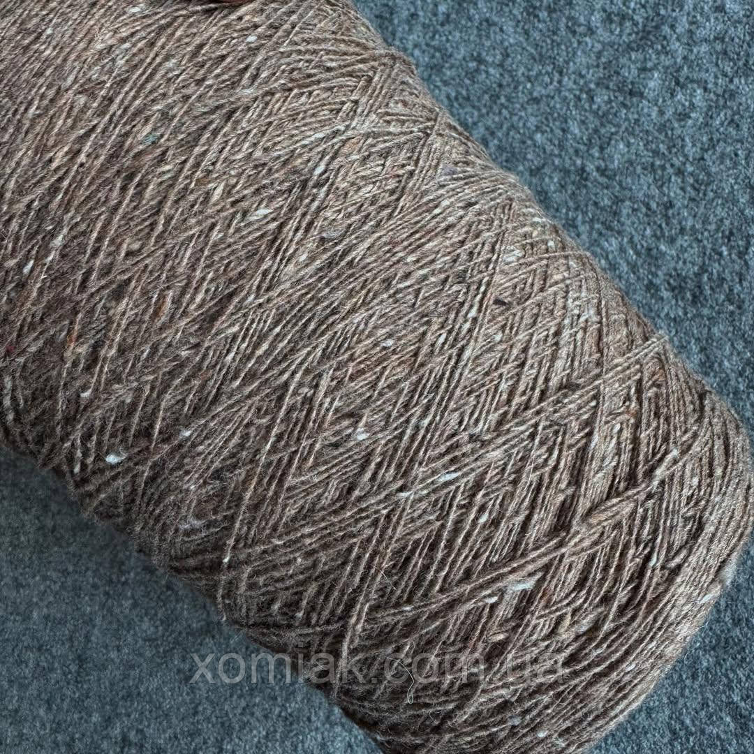 Мериносовий твід Lasa Filpucci коричневий, 390 грамів, фото 1