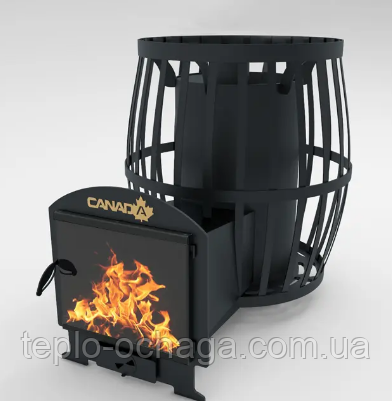 ПІЧ ДЛЯ БАНИ І САУНИ БІЧКА 30 М3 СКЛОМ 400*400 І ВИНОСОМ, фото 2