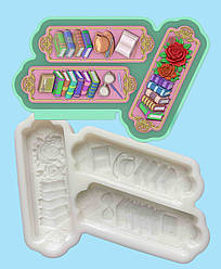 Силіконовий молд для шоколаду, зефіру та ін ʼБАТОНЧИКИ - школа-2"