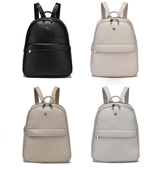 Жіночий рюкзак міський 32*25 см на блискавці з кишенею зі штучної шкіри в різних кольорах Sasha