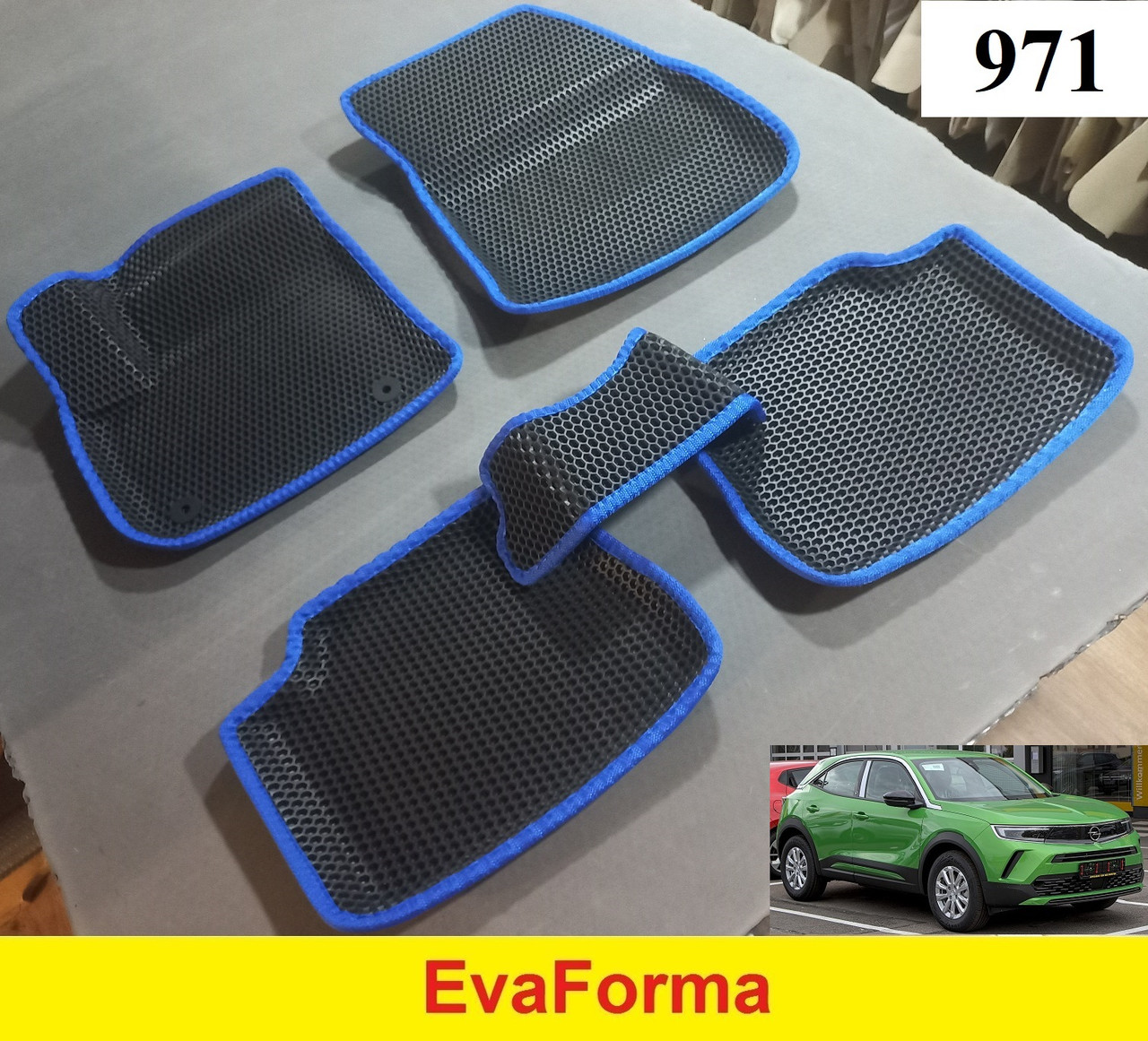 3D килимки EvaForma на Opel Mokka-e '21-, 3D килимки EVA