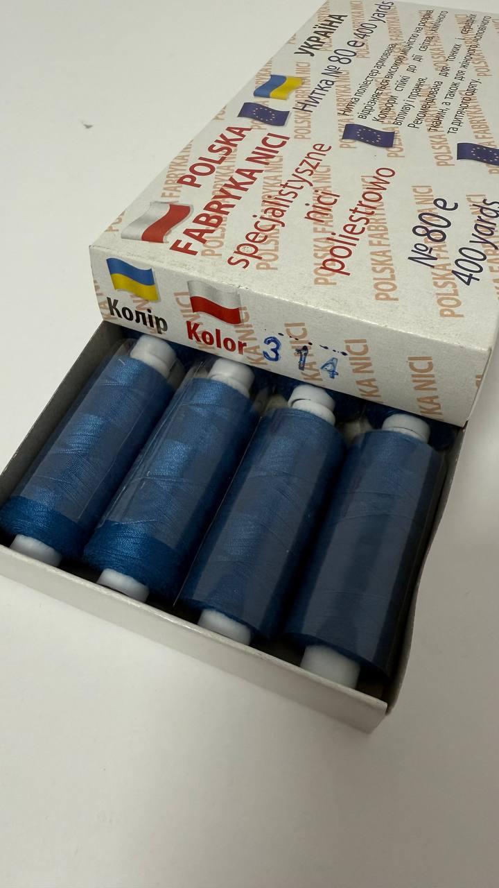 314. Нитка, виробництво Польщі, мала котушка, фото 1