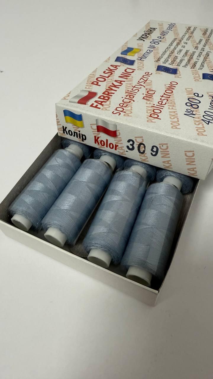 309. Нитка, виробництво Польщі, мала котушка, фото 1