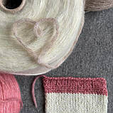 Пряжа пух бебіальпака і мериносу в шнурку Babysoft Fabifil лимонний, 100 грамів, фото 5