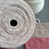 Пряжа пух бебіальпака і мериносу в шнурку Babysoft Fabifil рожевий, 250 грамів, фото 3