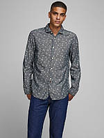 Рубашка 12170683NavyBlazer Jackandamp;Jones L Серый 12170683NAVYBLAZER