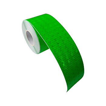 Світловідбивна плівка стрічка, що самоклеїться 5см х 3м, зелений. Велосипеди, авто, габарити, візки, коляски, самокати