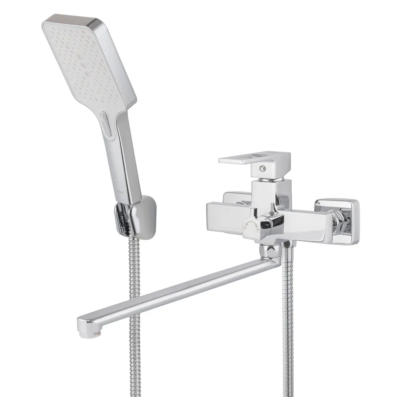 Змішувач для ванни Haiba KANT 006 EURO (HB9602) з довгим виливом, хромований (HB9602)