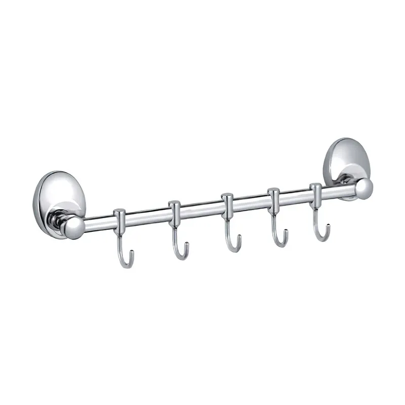 Планка з 5 гачками HAIBA HB1615-5 (360 мм) металева, хромована для кухні. (HB0459)
