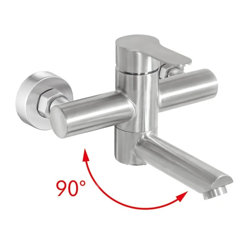 Змішувач для ванни Haiba DAX-009 EURO, нержавіюча сталь SUS304, короткий вилив. (HB9613)