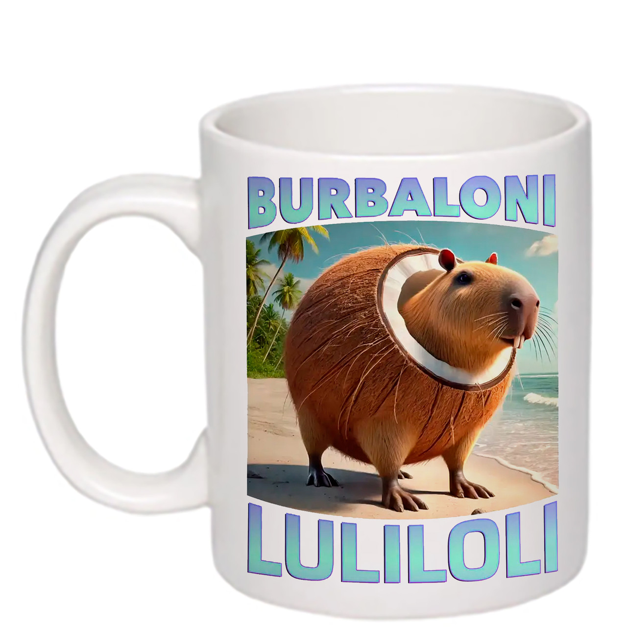 Чашка з друком "Burbaloni Luliloli" 330 мл (колір білий) (28701), фото 1