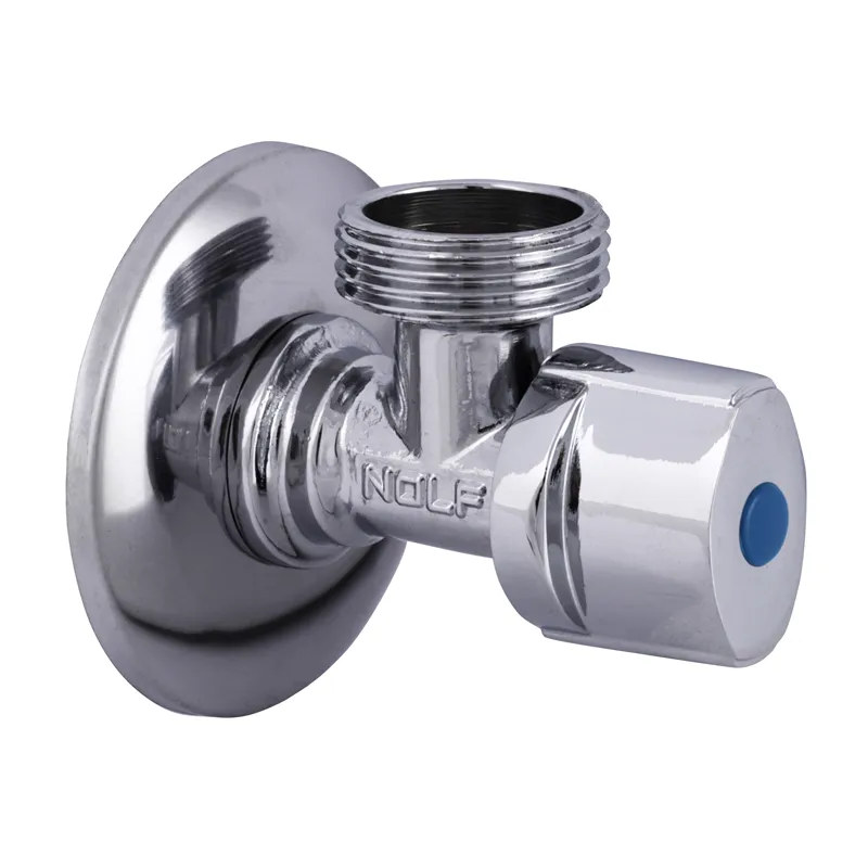 Кран для підключення сантехнічних приладів 1/2"x3/4" NOLF (NF.1101) нікельований з латуні (NF2973)