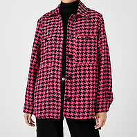 Твідовий піджак з кишенею та ґудзиками рубашка куртка для дівчинки 128см (7/8А)