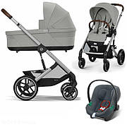 Коляска Cybex Balios S Lux 3 в 1 Stone Grey/ Автокрісло Aton B2 i-Size