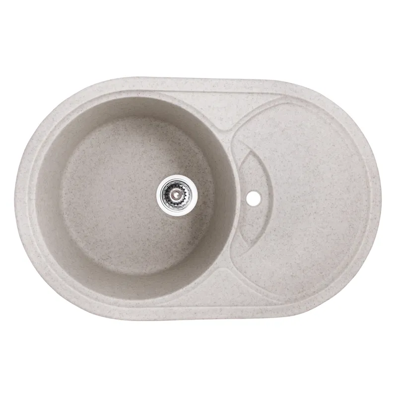 Кухонна мийка Haiba HB8310-G322 Бежевий граніт з крилом, 780x500x220 мм (HB0978)