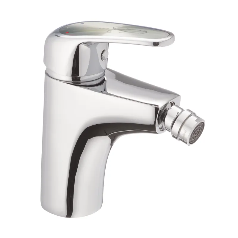 Змішувач для біде Haiba MAGIC 002 з сірим важелем, латунь, хром, гнучке підключення (HB0663)